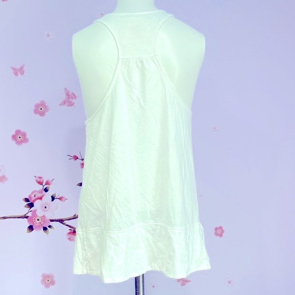 Ann Taylor Loft Lounge Open Front White Vest with Pockets Women's Size S ! - Picture 1 of 10